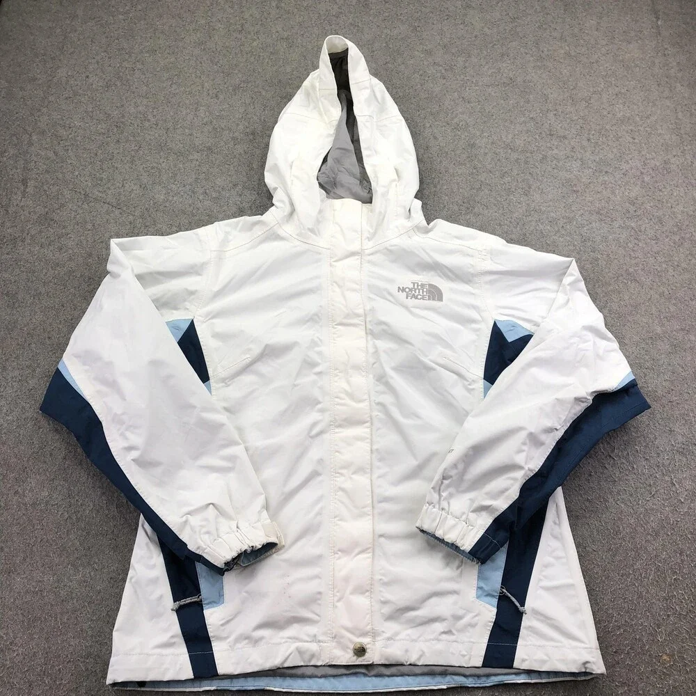The North Face Jacket Womens Small White DryVent Hooded Full Zip Ski Snowboard